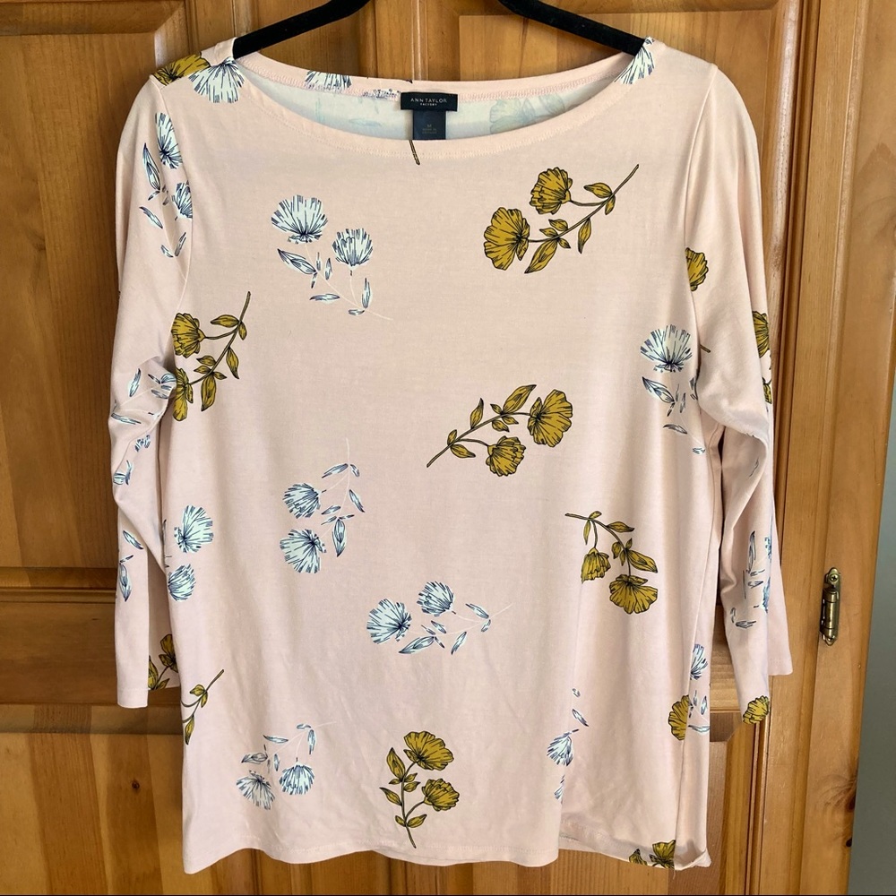 Ann Taylor Factory Boatneck Tunic Top